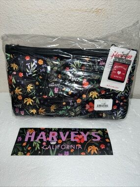 Harveys seatbelt harveys Wildflower Convertible Clutch with sticker